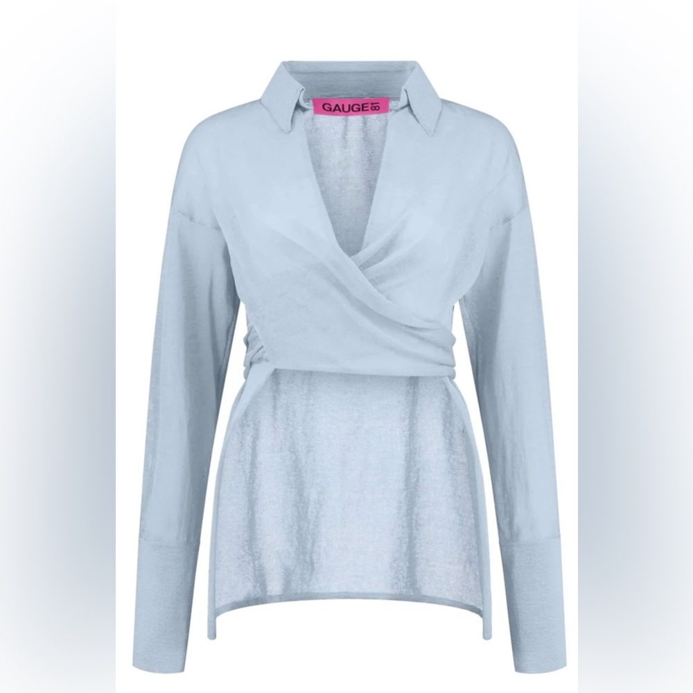 GAUGE81 Sabina’s knit Wrap Shirt